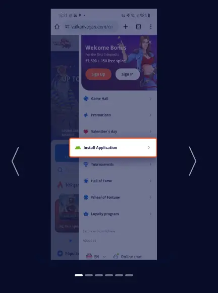 Casino-App VULKAN VEGAS CASINO